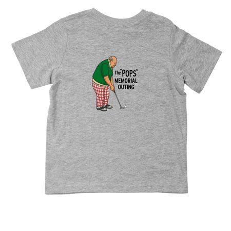 Toddler, a Heather Toddler Tee (back-view)