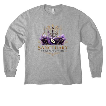 Sanctuary Circus Arts, a Athletic Heather Unisex Heavyweight Long Sleeve Tee