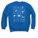 Animal Squares- VOLUNTEER UNIFORM ONLY, a Royal Blue Crewneck Sweatshirt (back-view)