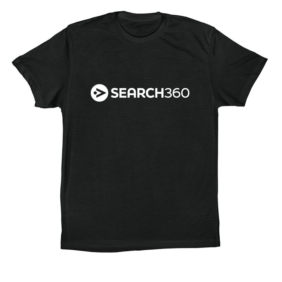 Search360&nbsp;Contrast Collection T-Shirt, a Vintage Black Premium Cotton Tee