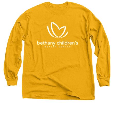Bethany Children's Brand Colors, a Gold Classic Long Sleeve Tee