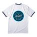 2026 Camp Advisor T-Shirt, a White/ Navy Cotton Ringer Tee (back-view)