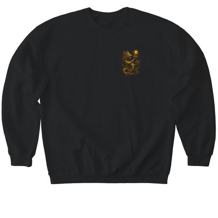 The Dragon Contains the Pearl, a Black Softstyle Crewneck Sweatshirt