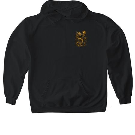 The Dragon Contains the Pearl, a Black Gildan Softstyle Pullover Hoodie