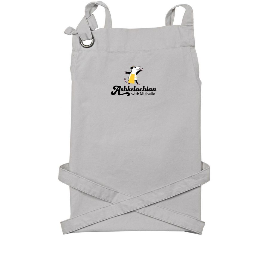 Pawpy Aprons, a Silver Cotton Canvas Pocket Apron