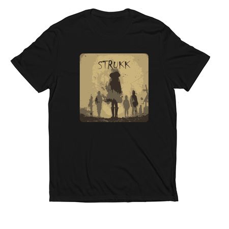 STRUKK Band Clothing - One Sided, a Deep Black Allmade Eco Triblend Unisex Tee
