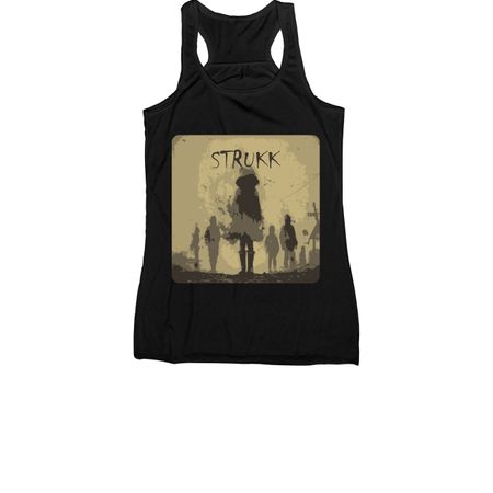 STRUKK Band Clothing - One Sided, a Black Women's Racerback