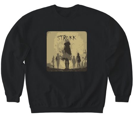 STRUKK Band Clothing - One Sided, a Black Softstyle Crewneck Sweatshirt