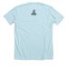 Aloha Also Means Goodbye, a Heather Ice Blue Premium Unisex Tee (back-view)