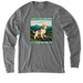 PBGV National Logo Wear, a Aluminum Grey Allmade Eco Triblend Long Sleeve Tee