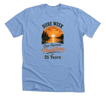 Dube week Tradition, a Heather Carolina Blue Premium Unisex Tee