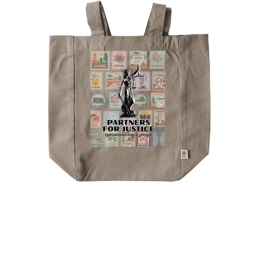 Totes for Justice, a Pumice Recycled Cotton Tote Bag