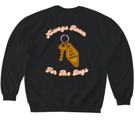 Safe Haven: Vacation Club, a Black Softstyle Crewneck Sweatshirt
