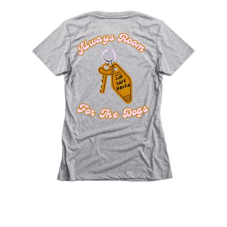 Safe Haven: Vacation Club, a Dark Heather Grey Women's Slim Fit Tee