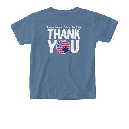 Sunshine Express Veterans Day 26, a Blue Jean Comfort Colors Youth Tee