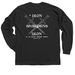 Men's Ministry, a Black Classic Long Sleeve Tee (back-view)