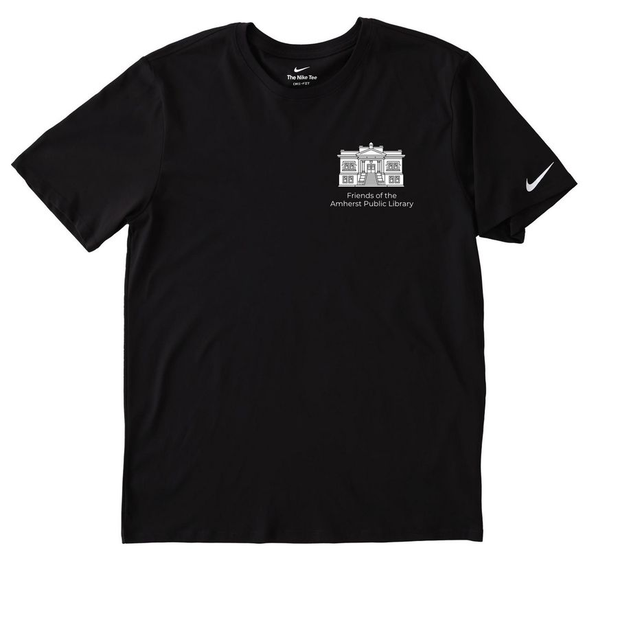 Friends of the Amherst, OH Public Library, a Black Nike Dri-FIT Jersey Blend Performance Tee