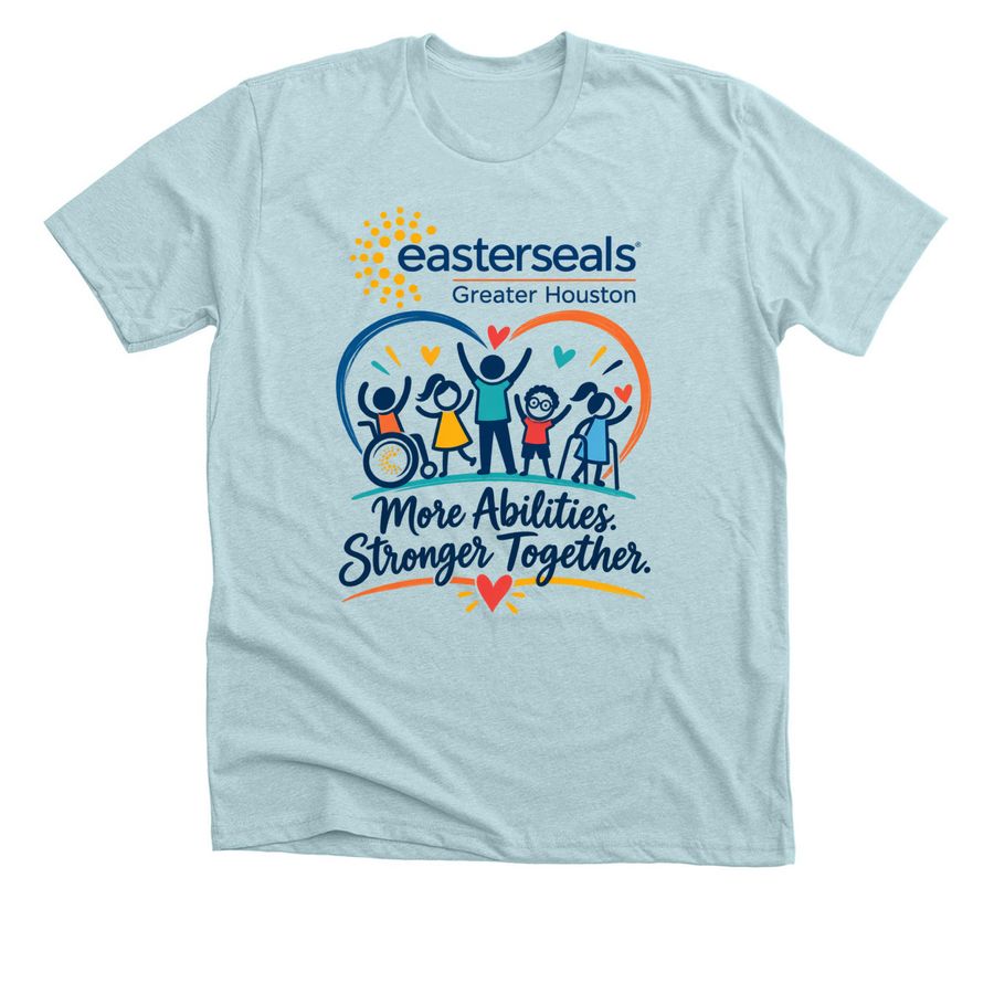 2026 United Way Fundraiser, a Heather Ice Blue Premium Unisex Tee