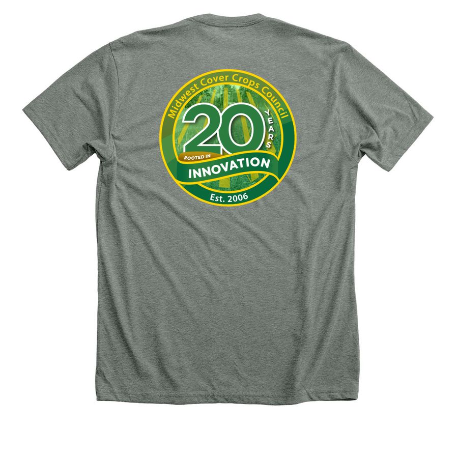 MCCC 20th Anniversary!, a Deep Heather Premium Unisex Tee (back-view)