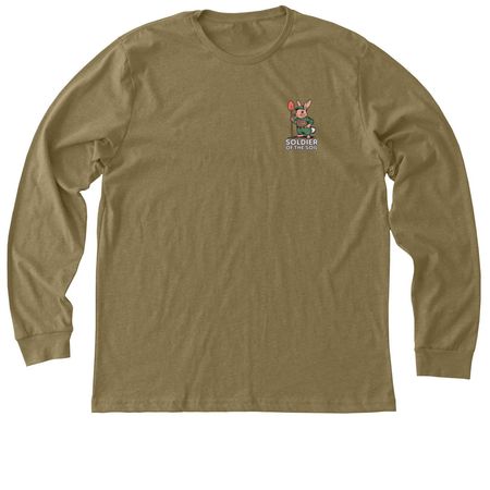 Soldiers of the Soil, a Heather Olive Premium Long Sleeve Tee