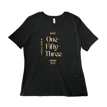 PROJECT 153, a Vintage Black Women?s Relaxed Cotton Tee