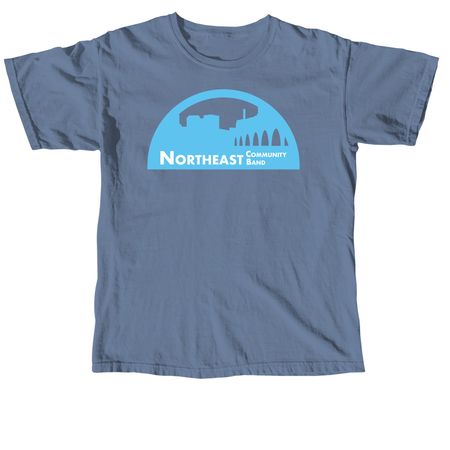 New! NECB Arch Logo, a Blue Jean Comfort Colors Unisex Tee