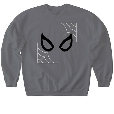 Spider man tee and sweaters&nbsp;, a Charcoal Softstyle Crewneck Sweatshirt