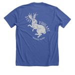 250 years of FREEDOM, a Solid True Royal Premium Unisex Tee (back-view)