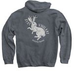 250 years of FREEDOM, a Dark Heather Pullover Hoodie (back-view)