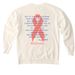 #GiaStrong, a Ivory Comfort Colors Crewneck Sweatshirt (back-view)