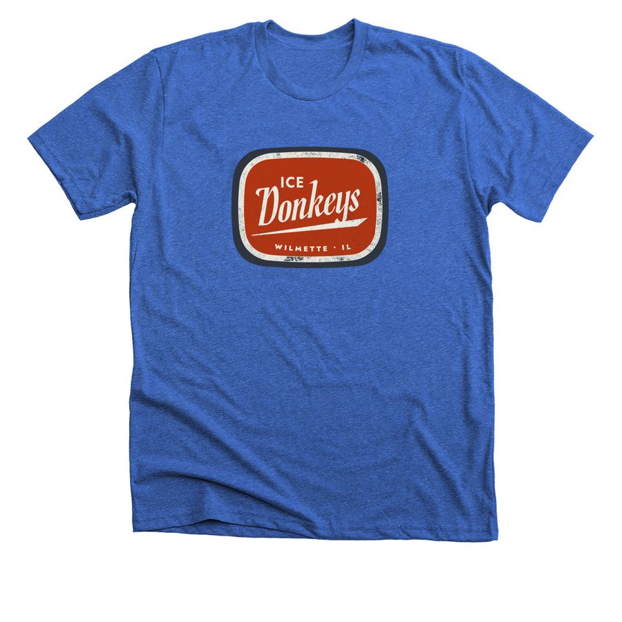 Ice Donkeys, a Heather True Royal Premium Unisex Tee