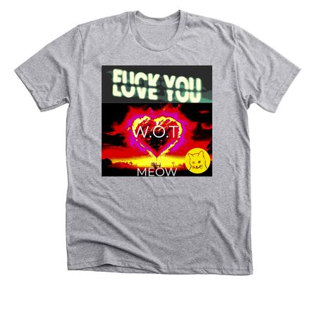 We On Top MEOW, a Athletic Heather Premium Unisex Tee