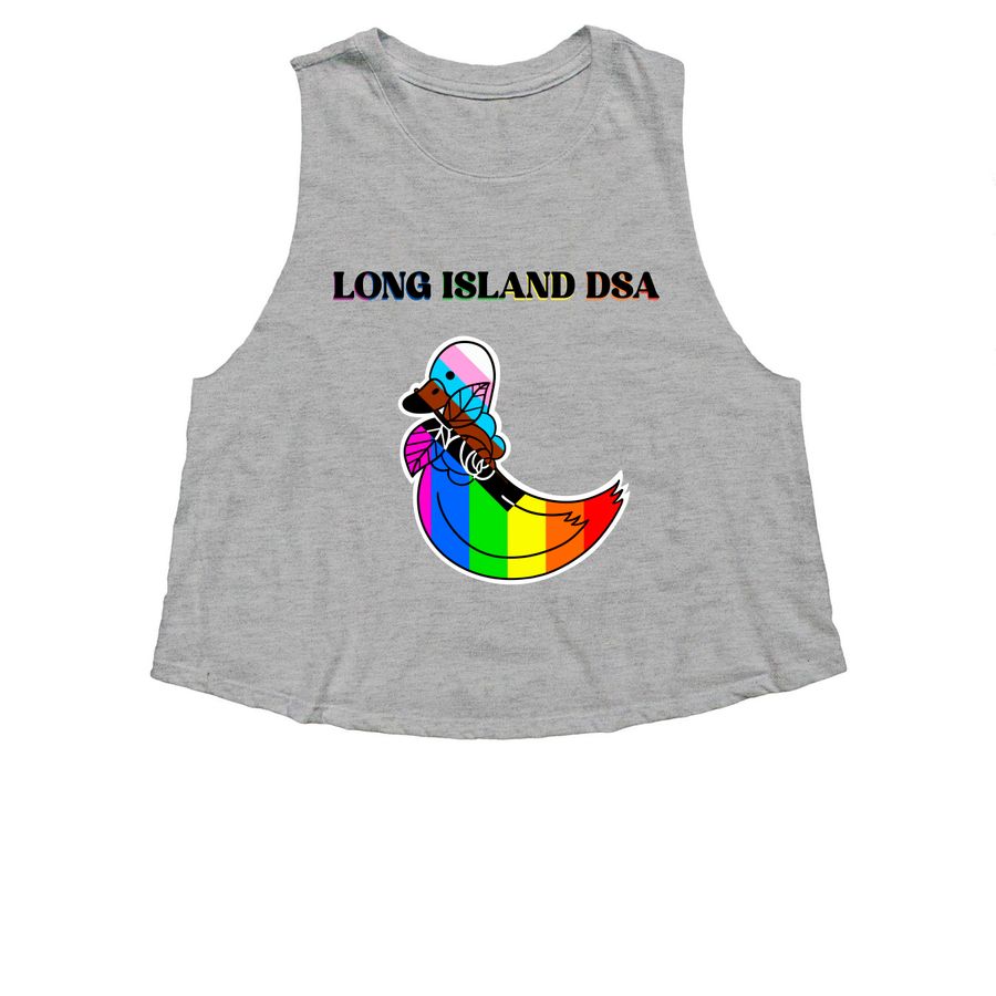 LIDSA ? Pride ????, a Athletic Heather Women's Cropped Racerback Tank