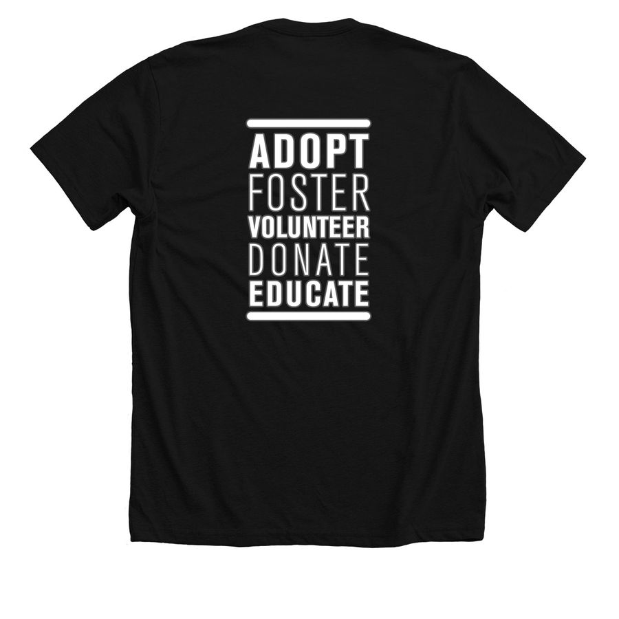 15 Year Anniversary - Pink & White, a Solid Black Blend Premium Unisex Tee (back-view)