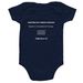 MBTS Pride Baby 2026, a Navy Infant Onesie (back-view)