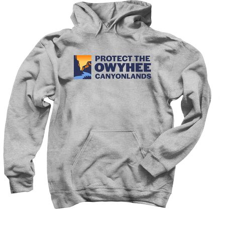 Protect the Owyhee sweatshirt, a Sport Grey Pullover Hoodie