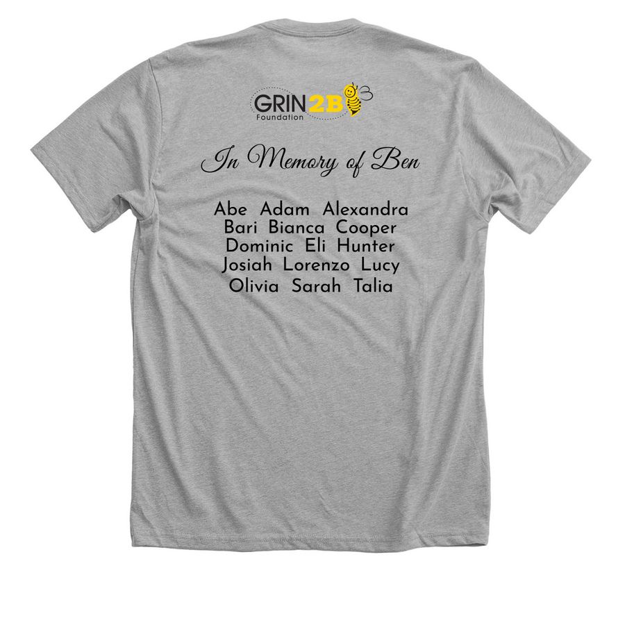 Chicagoland Bees, a Athletic Heather Premium Unisex Tee (back-view)