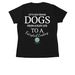 Dog Rescue T-shirts, a Black Women's Performance Tee (back-view)