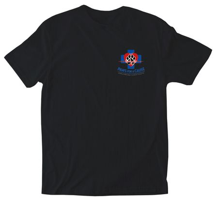MVAE Paws for A Cause, a Black Softstyle Cotton Tee