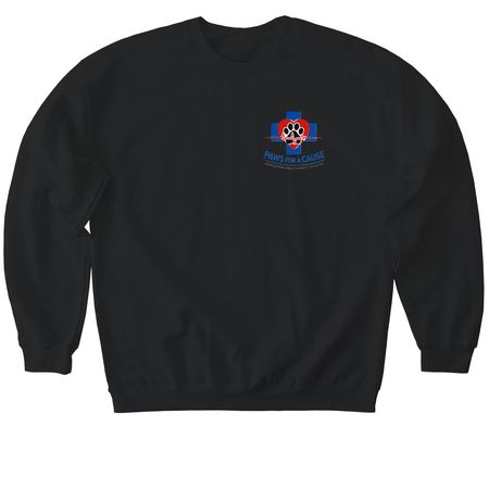 MVAE Paws for A Cause, a Black Softstyle Crewneck Sweatshirt