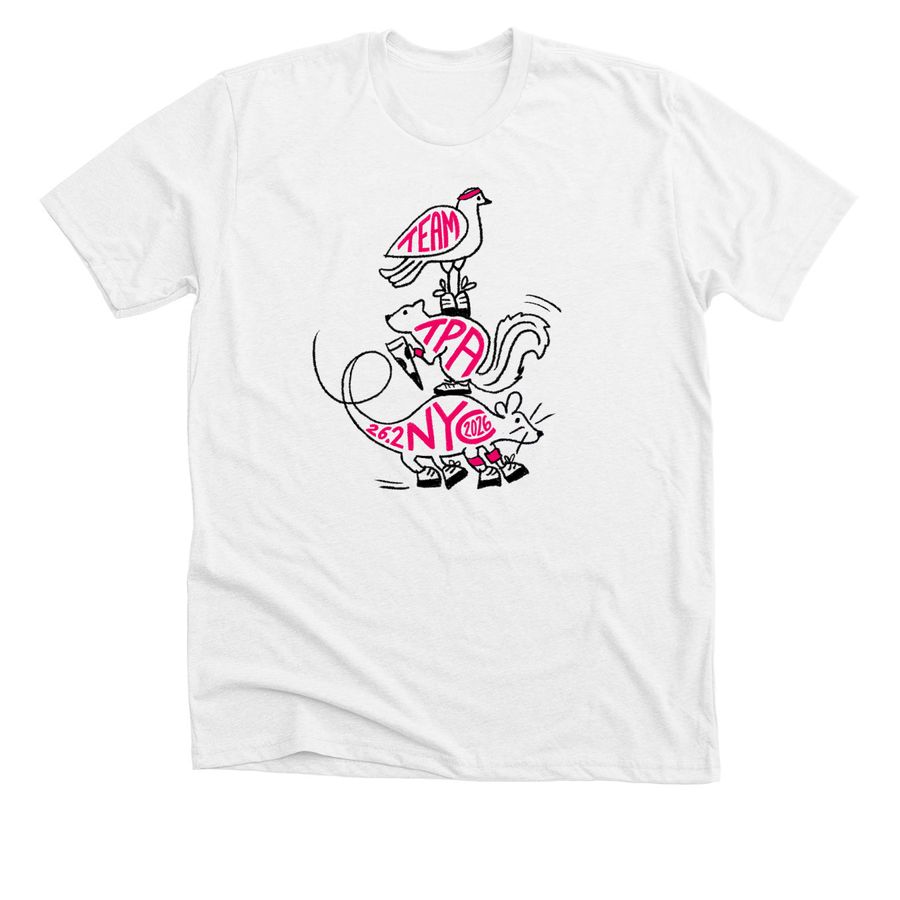 Team TPA NYC Marathon 2026 (cotton), a Solid White Blend Premium Unisex Tee