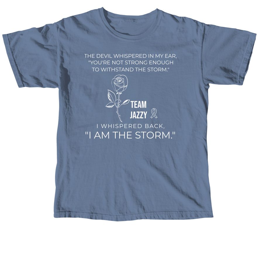 Help Jazzy Beat Hodgkin's Lymphoma, a Blue Jean Comfort Colors Unisex Tee