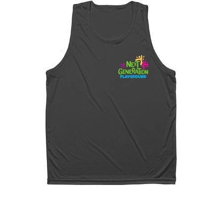 Next Generation Playground, a Iron Grey Unisex Performance Tank