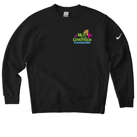 Next Generation Playground, a Black Nike Club Fleece Crewneck Sweatshirt
