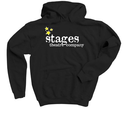Stages Theatre Company Youth Shirts, a Black Youth Pullover Hoodie
