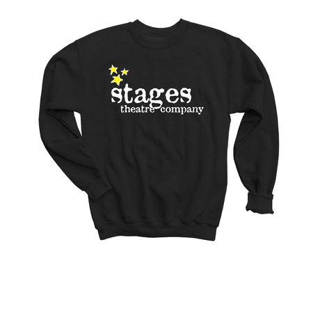 Stages Theatre Company Youth Shirts, a Black Youth Crewneck Sweatshirt