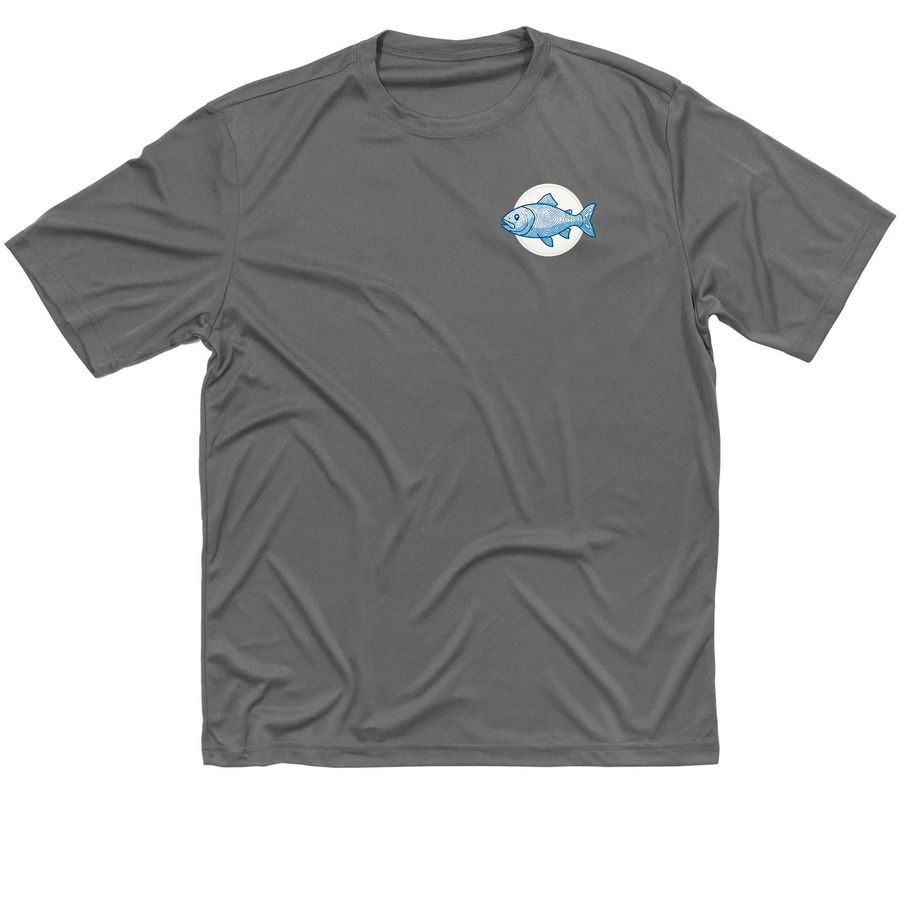 shirt with logo, a Grey Concrete Classic Performance Tee