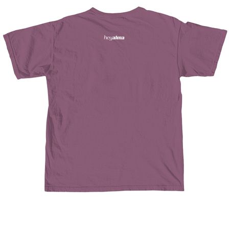 Tevye Tee, a Berry Comfort Colors Unisex Tee (back-view)