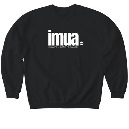 IMUA ORIGINAL-ALWAYS MOVING FORWARD, a Black Softstyle Crewneck Sweatshirt