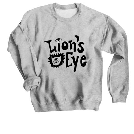 The Lion's Eye Crewneck (2025 Design), a Sport Grey Crewneck Sweatshirt
